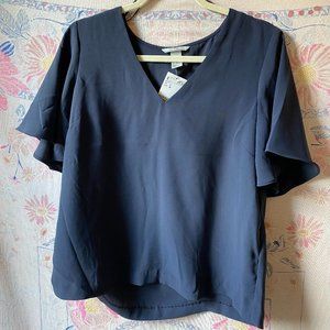 Brand New H&M Navy Blue Blouse